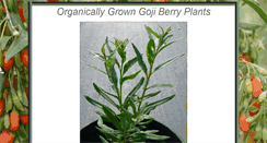 Desktop Screenshot of organicgojiberryplants.com